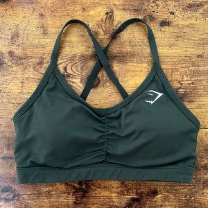 Green gymshark bra